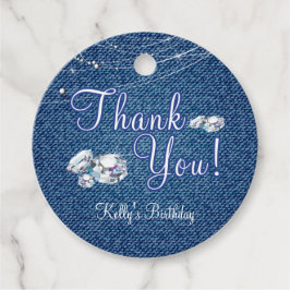 Denim und Diamonds Geschenkanhänger