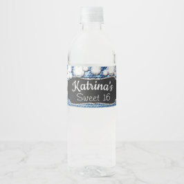 Denim und Diamonds Water Bottle Labels