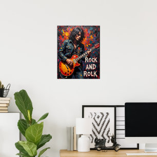 Denim und Gitarre Poster