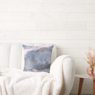 Denim-Wassernebel-Design Kissen