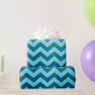 Denim Zickzack von Shirley Taylor Geschenkpapier