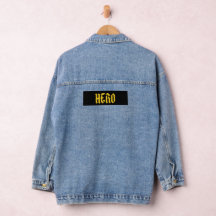 Denimjacke | Hero-Logo auf dem Rücken