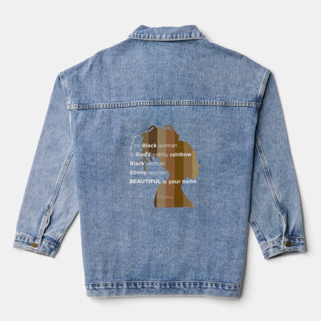 Denimjacke Jeansjacke (Rückseite)