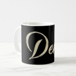 Denis Name whitegold Tasse Teetasse Kaffeetasse