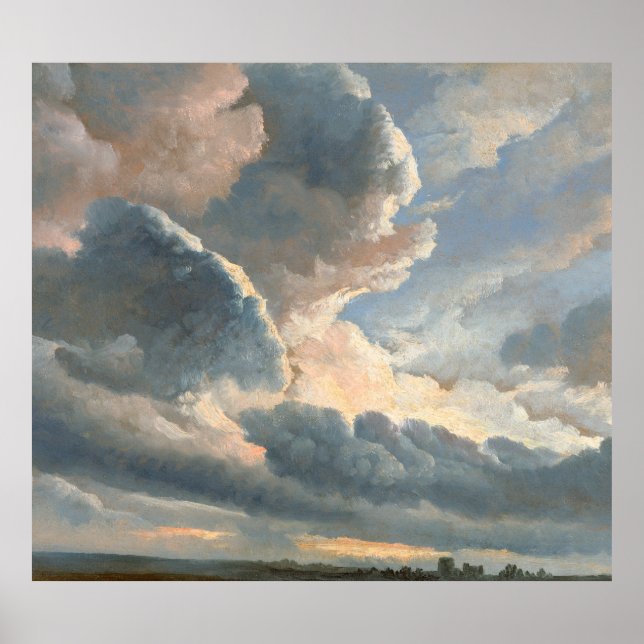 Denis' Studie mit einem Sonnenuntergang in der Näh Poster (Vorne)