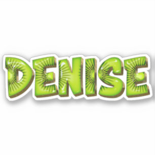 Denise Name Kiwi Design Aufkleber Sticker