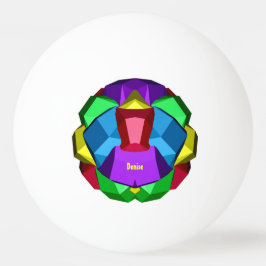 DENISE ~ POLYHEDRON ~ Multicolored ~ Tischtennisball