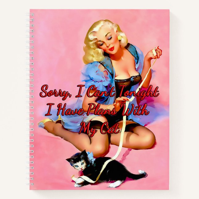 Denise Purrty von Gil Elvgren aus den 50er Jahren Notizbuch (Vorderseite)