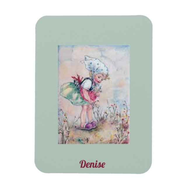 DENISE ~ SWEET GIRL VINTAG ~ Erna Maison ~ Magnet (Vertikal)