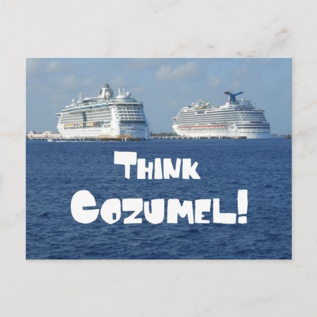 Denk an Cozumel! Postkarte (Vorderseite)