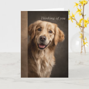 Denk an Dich Golden Retriever Karte