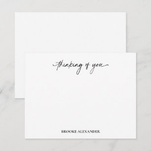 Denk-an-Dich-Script-Handschrift-Dekorativ Mitteilungskarte