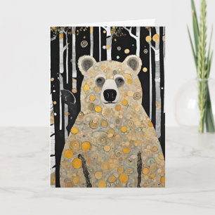 Denk an Dich Süßer Bärenumarmung Karte