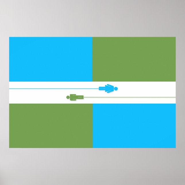 Denk Atheist Flag Poster (Vorne)