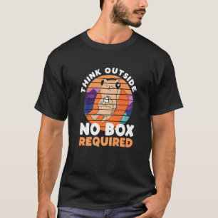 Denk außerhalb Keine Box erforderlich Katze T-Shirt