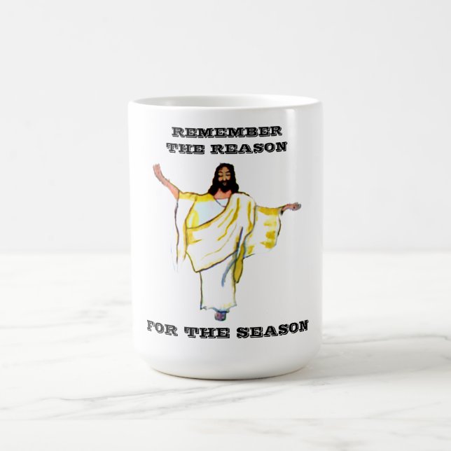 DENKE AN DEN GRUND FÜR DIESES JAHR, FÜR DIE WEIHNA KAFFEETASSE (Mittel)