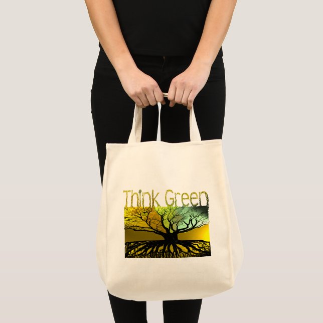 Denke grün tragetasche (Vorderseite (Produkt))