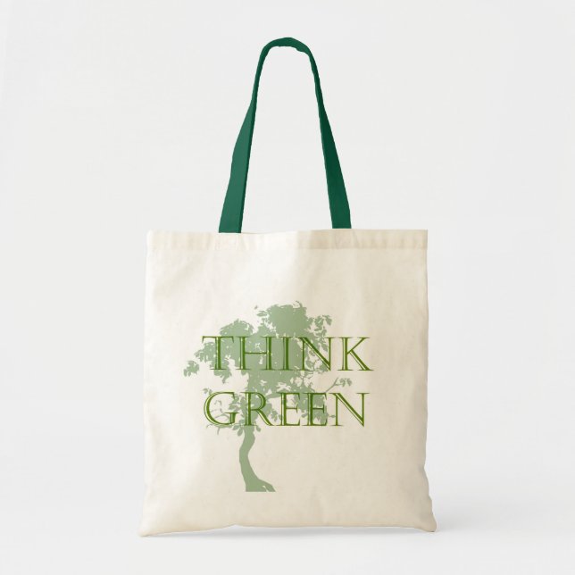 Denke ökologisch-Baum-Tasche Tragetasche (Vorne)
