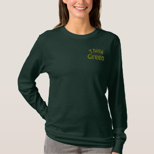 Denke ökologisch besticktes langarmshirt