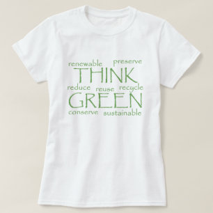denke ökologisch Buzz Words T - Shirt