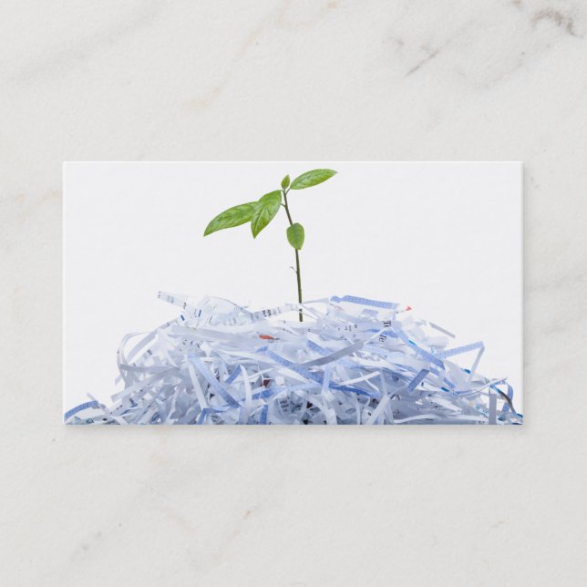 DENKE ÖKOLOGISCH - GERECYCELT VISITENKARTE (Vorderseite)