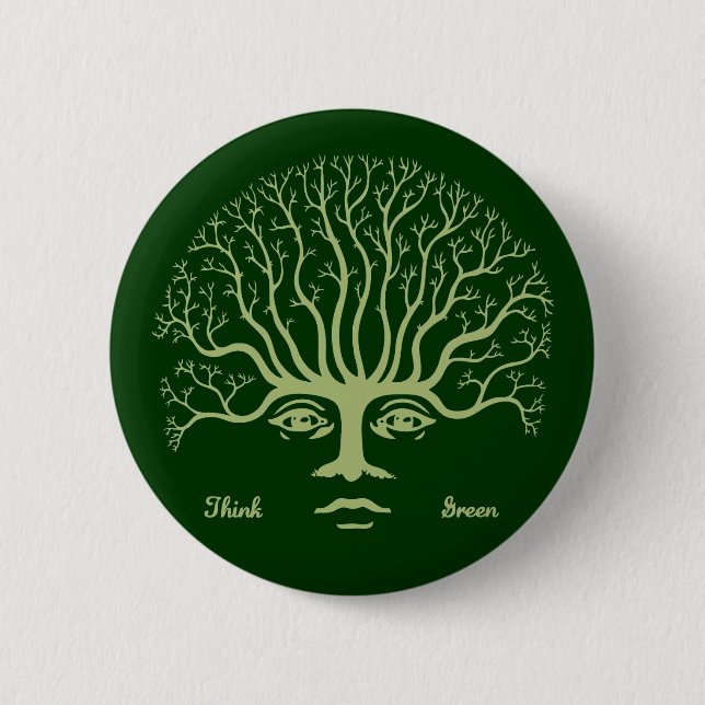 Denke ökologisch II Button (Vorderseite)