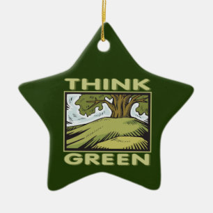Denke ökologisch keramikornament
