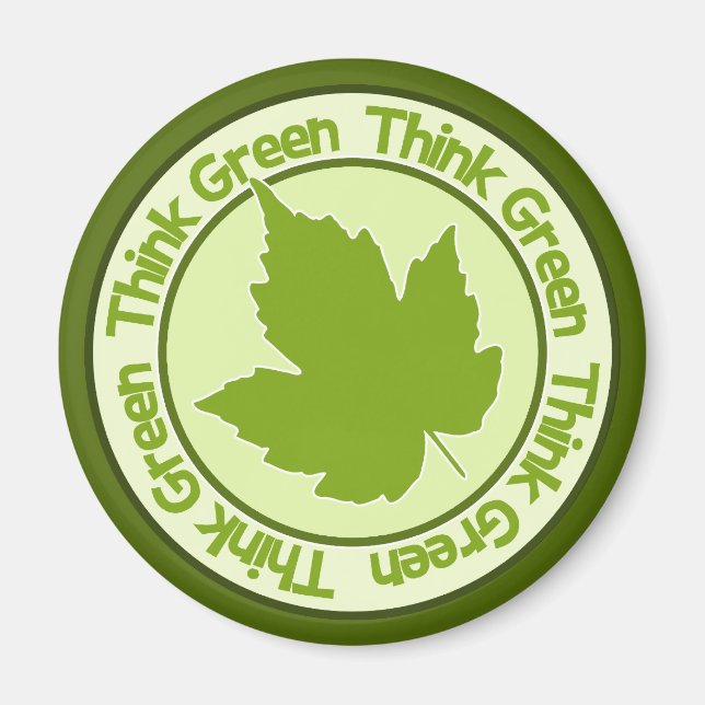 Denke ökologisch magnet (Vorne)