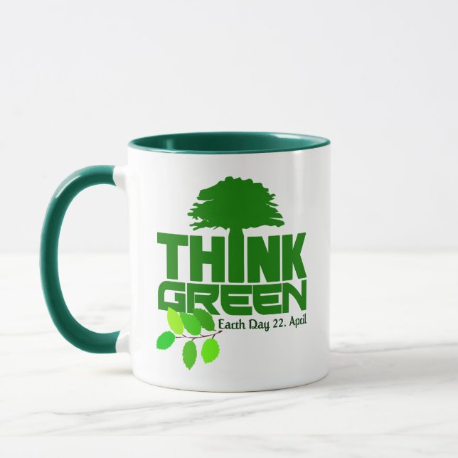 Denke ökologisch-Monogramm-Tasse Tasse (Links)