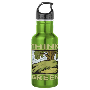 Denke ökologisch Oak Tree Edelstahlflasche
