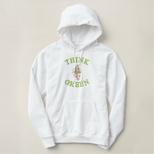 Denke ökologischsweatshirt bestickter hoodie