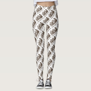 Denke wie eine Königin Wonderland Rat Alice Humor Leggings