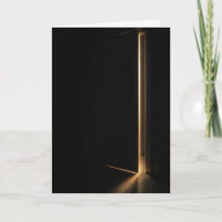 Denken an dich Lichtstrahl in der Türöffnung