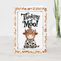 Denken an Moo Highland Cow