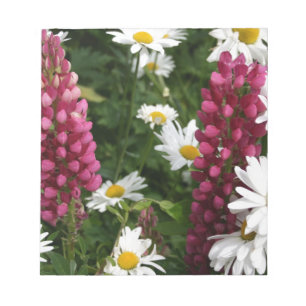 Denken an Sie Blumenblüten Notizblock