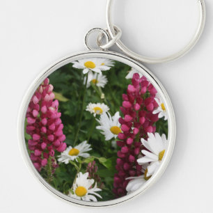 Denken an Sie Blumenblüten Schlüsselanhänger