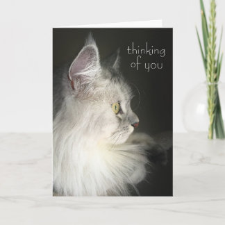 Denken an Sie Karte, die sibirische Katze Karte