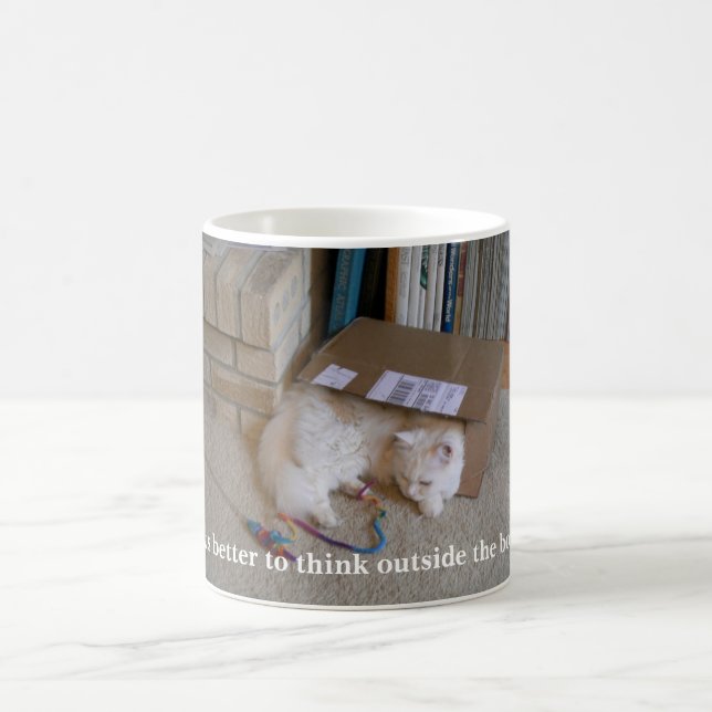 Denken außerhalb des Kastens Kaffeetasse (Mittel)