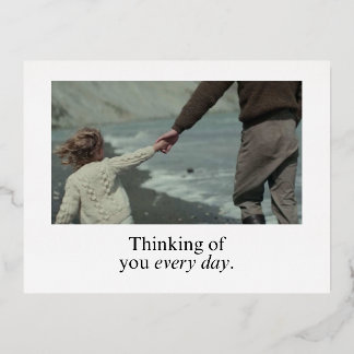 Denken - Empathy Card Folien Feiertagspostkarte
