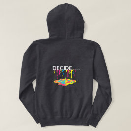 Denken • Fühlen • Entscheiden – Abstrakter Kopf un Hoodie