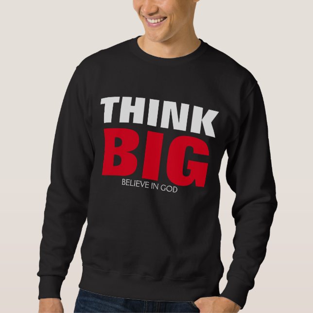 DENKEN GROSSES T-SHIRT SWEATSHIRT (Vorderseite)