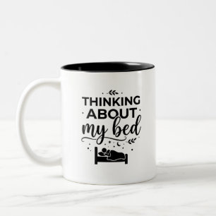 Denken Introvertierte Morgen Zweifarbiges Tasse