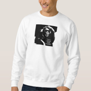 Denken Monkey Shakespeare Zitat Männer in der Mode Sweatshirt
