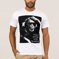 Denken Monkey Shakespeare Zitat Pop Kunst Männer