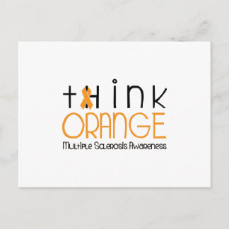 Denken Orange - Multiple Sklerose Bewusstsein Postkarte