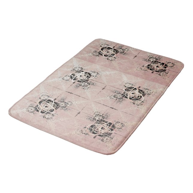 Denken Pastel Drehungen Bath Mat Badematte (Schrägansicht)