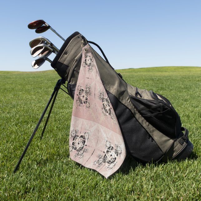 Denken Pastel Drehungen Golf Handtuch (Gras)