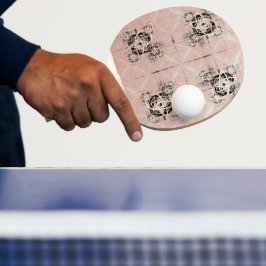Denken Pastel Drehungen Ping Pong Paddle Tischtennis Schläger