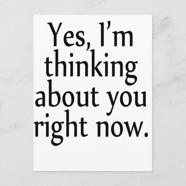 Denken Postkarte (Vorderseite)