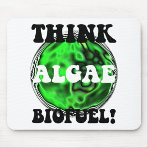 Denken Sie Algenbiologischen brennstoff! Mousepad